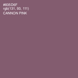 #835D6F - Cannon Pink Color Image